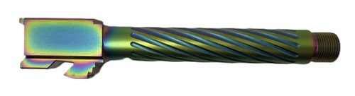 Fits Glock 17 9mm Match Thick Spiral Fluted Barrel in Dark Earth