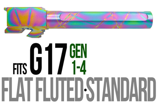 Fits Glock 19 9mm Match 5 Sided Flat Fluted Barrel in Plum