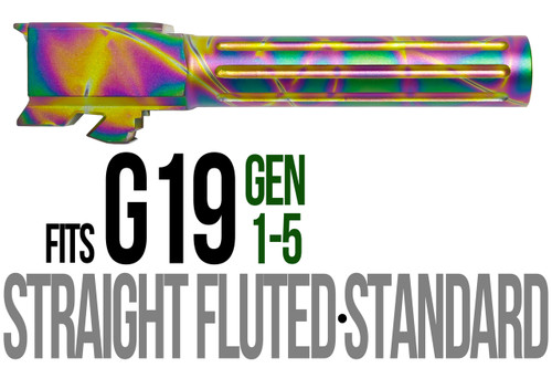 Fits Glock 19 9mm Match 5 Sided Flat Fluted Barrel in Python