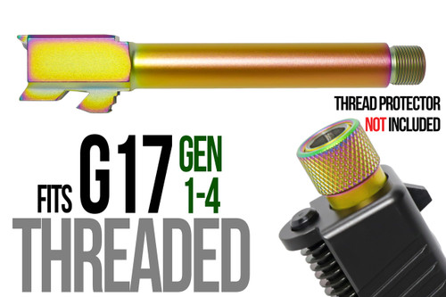 Fits Glock 19  9mm Match Grade Barrel Threaded in Radio Active