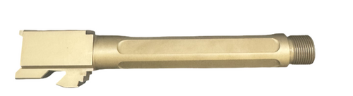 Fits Glock 19 9mm Match Straight Fluted  Barrel  in Flat Gray