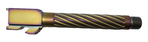 Fits Glock 19 9mm Match Thin Spiral Fluted Barrel in Chameleon