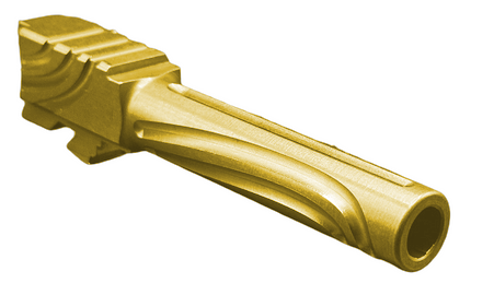 Fits Glock 19 9mm Match Titan 6 Series Threaded Barrel In Gold