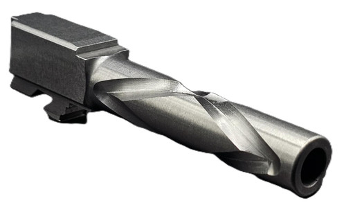 Fits Glock 19 9mm Match X-Twist Barrel Threaded in Naked Stainless Steel