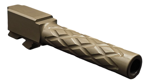 Fits Glock 19 9mm Morse Code Barrel in Dark Earth