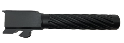 Fits Glock 17 9mm Match Golf Ball Dimpled Threaded Barrel in Black - Polymer80 Shop