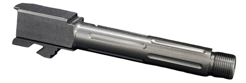 Fits Glock 19 9mm Match Diamond Weave Fluted Barrel in Black - Polymer80 Shop