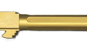 Fits Glock 17 9mm Match Chunky Spiral Fluted Threaded Barrel in Gold - Polymer80 Shop