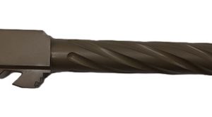 Fits Glock 17 9mm Match Thick Spiral Fluted Barrel Threaded in Dark Earth - Polymer80 Shop
