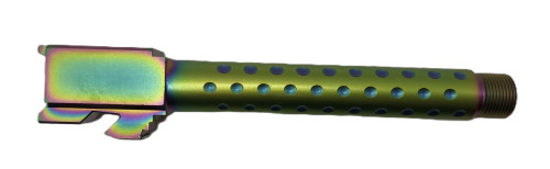 Fits Glock 17 9mm Match Straight Fluted Barrel Threaded in Radio Active - Polymer80 Shop