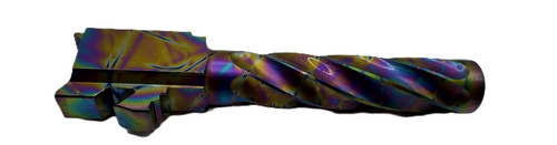Fits Glock 17 9mm Match Chunky Spiral Fluted Threaded Barrel in Python - Polymer80 Shop