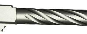 Fits Glock 19 9mm Match Chunky Spiral Fluted Barrel in Flat Gray - Polymer80 Shop