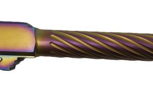 Fits Glock 17 9mm Match Thick Spiral Fluted Barrel in Plum - Polymer80 Shop