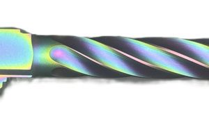 Fits Glock 17 9mm Match Chunky Spiral Fluted Barrel Threaded in Radio Active - Polymer80 Shop