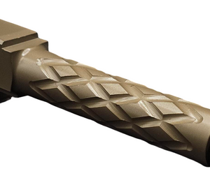 Fits Glock 19 9mm Match Diamond Weave Fluted Barrel in Dark Earth - Polymer80 Shop