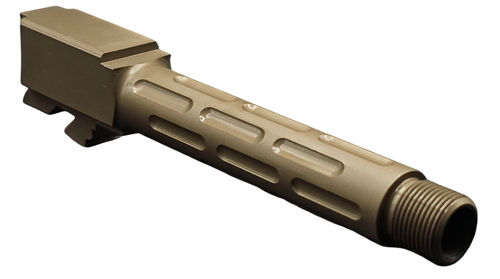 Fits Glock 19 9mm Match Titan 6 Series Threaded Barrel In Naked Stainless Steel - Polymer80 Shop