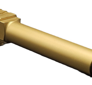 Fits Glock 19 9mm Match Honeycomb Threaded Barrel in Gold - Polymer80 Shop