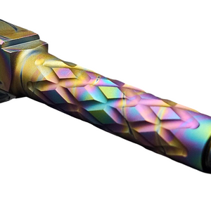 Fits Glock 19 9mm Match Diamond Weave Fluted Barrel in Python - Polymer80 Shop