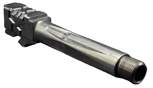 Fits Glock 19 9mm Match Titan 6 Series Barrel in Naked Stainless Steel - Polymer80 Shop