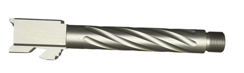 Fits Glock 17 9mm Match 5 Sided Flat Fluted Threaded Barrel in Dark Earth - Polymer80 Shop