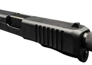 Slide Fits Glock 19 Gen3 Fully Assembled Tapered Nose In Gold Threaded - Polymer80 Shop