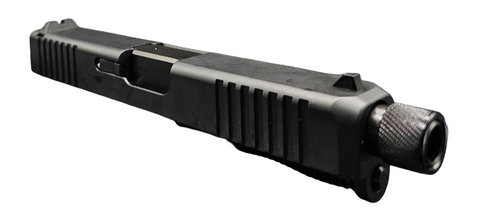 Slide Fits Glock 19 Gen3 Fully Assembled Tapered Nose In Gold Threaded - Polymer80 Shop