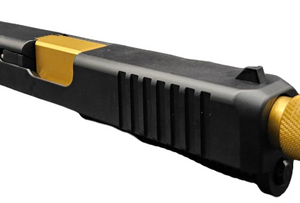 Slide Fits Glock 19 Gen3 Fully Assembled Tapered Nose In Gold - Polymer80 Shop
