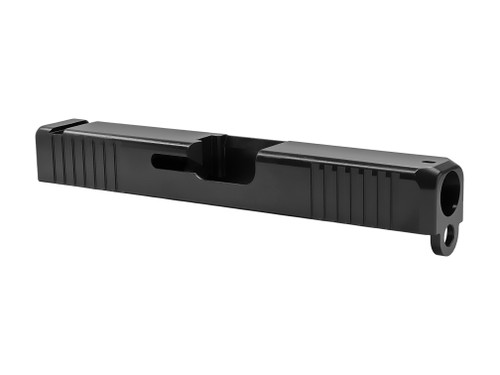 Slide Fits Glock 19 Gen3 Fully Assembled Rounded Edges Tapered Nose Black Nitride - Polymer80 Shop