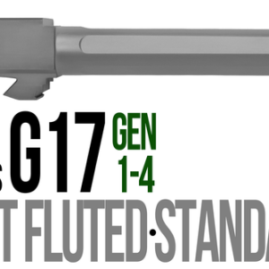 Fits Glock 19 9mm Match Thick Spiral Fluted Barrel Flush Fit in Flat Gray - Polymer80 Shop