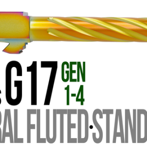 Fits Glock 17 9mm Match Thick Spiral Fluted Barrel Threaded in Chameleon - Polymer80 Shop