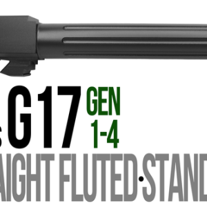 Fits Glock 17 9mm Match Straight Fluted Barrel Threaded in Black - Polymer80 Shop