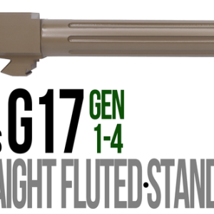 Fits Glock 17 9mm Match Straight Fluted Barrel Threaded in Dark Earth - Polymer80 Shop