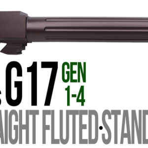 Fits Glock 17 9mm Match Straight Fluted Barrel Threaded in Plum - Polymer80 Shop