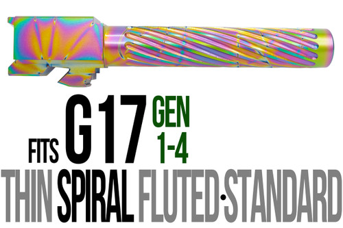 Fits Glock 17 9mm Match Straight Fluted Barrel Threaded in Python - Polymer80 Shop