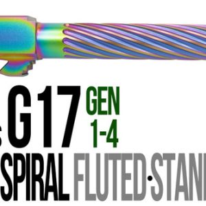 Fits Glock 19 9mm Match Thin Spiral Fluted Barrel in Radio Active - Polymer80 Shop