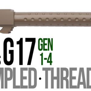 Fits Glock 17 9mm Match Straight Fluted Barrel in Dark Earth - Polymer80 Shop