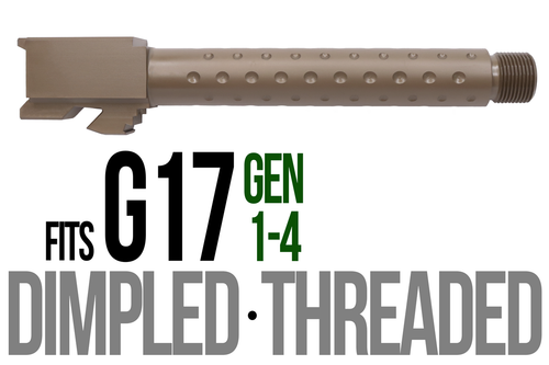 Fits Glock 17 9mm Match Straight Fluted Barrel in Dark Earth - Polymer80 Shop