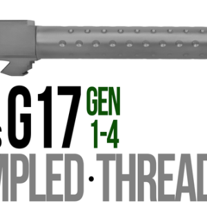 Fits Glock 17 9mm Match Grade Barrel Golf Ball Dimpled in Flat Gray - Polymer80 Shop