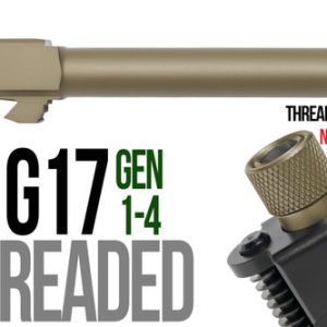 Fits Glock 17 New  9mm Match Grade Barrel in Dark Earth - Polymer80 Shop