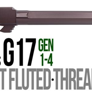 Fits Glock 17  9mm Match 5 Sided Flat Fluted  Grade Barrel in Plum - Polymer80 Shop