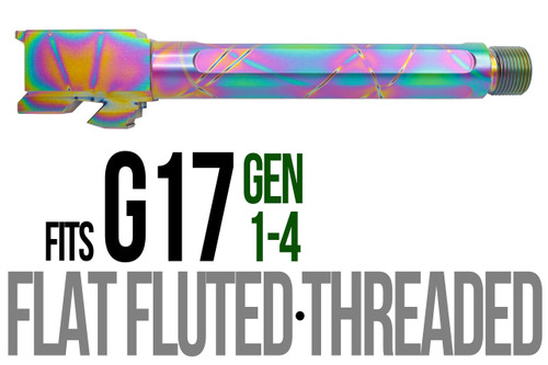 Fits Glock 17 9mm Match 5 Sided Flat Fluted Barrel in Python - Polymer80 Shop
