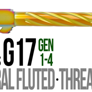 Fits Glock 17  9mm Match 5 Sided Flat Fluted Barrel in Flat Gray - Polymer80 Shop