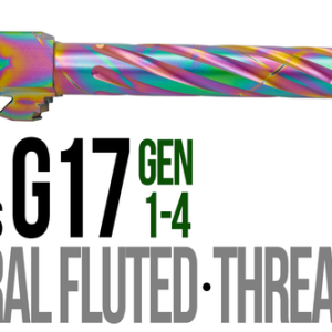 Fits Glock 17 9mm Match Thick Spiral Fluted Barrel in Chameleon - Polymer80 Shop