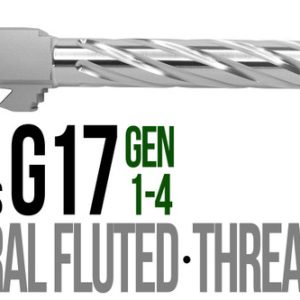 Fits Glock 19 9mm Match Thick Spiral Fluted Barrel Threaded Naked Stainless Steel - Polymer80 Shop