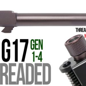 Fits Glock 19 9mm Match Straight Fluted Barrel Threaded in Plum - Polymer80 Shop