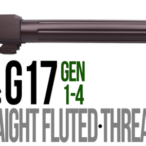 Fits Glock 17 9mm Match Golf Ball Dimpled Barrel in Black - Polymer80 Shop