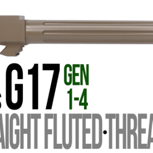 Fits Glock 17 9mm Match Golf Ball Dimpled Threaded Barrel in GOLD - Polymer80 Shop