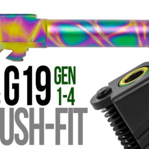 Fits Glock 19 9mm Match Grade Barrel Golf Ball Dimpled in Python - Polymer80 Shop