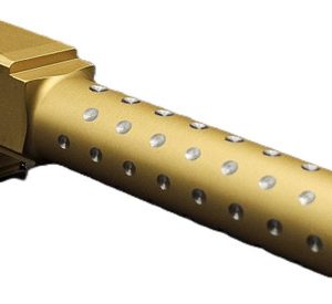 Fits Glock 19 9mm Match Diamond Weave Barrel 2 Tone in Gold - Polymer80 Shop