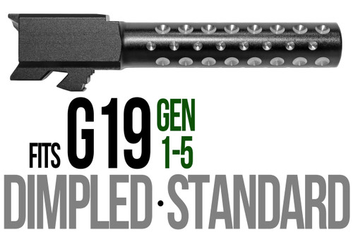 Fits Glock 19 9mm Match Straight Fluted Barrel Threaded 2 Tone - Polymer80 Shop
